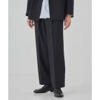 スラックス シャドーストライプ 2タックイージーパンツ　防シワ｜防臭｜ウォッシャブル メンズ