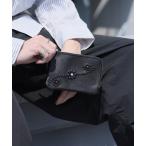 財布 HTC/エイチティーシー CORNER ZIPPER PURSE ポーチ型ウォレット ミニウォレット レザー スタッズ メンズ