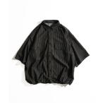 シャツ DUNGAREE STRIPE DRAW CORD SHIRT /ダンガリーストライプドローコードシャツ メンズ レディース