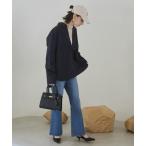 ジーンズ デニム デニムパンツ セミフレア デニム パンツ「詳細動画あり」 レディース