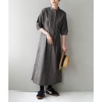 ショッピングイーザッカマニアストアーズ ワンピース タックフレア ドルマンシャツワンピース