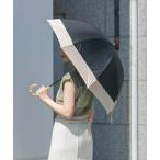 傘 because 晴雨兼用バンブーハンドルバイカラー レディース