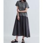 ワンピース ロング丈ジャージワンピース
