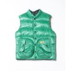 ショッピングダウンベスト 「NATAL DESIGN」 ダウンベスト X-SMALL グリーン メンズ