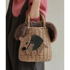 ショッピングかご 「CAWAII」 かごバッグ FREE ブラウン レディース