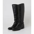 ショッピングロングブーツ 「SARTORE」 ロングブーツ 36.5 ブラック レディース