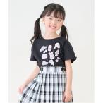 tシャツ ステッカーアップリケ 半袖Tシャツ キッズ 子供服 女の子
