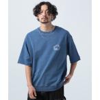 tシャツ インディゴスウェット半袖Tシャツ メンズ