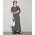 ワンピース 「CITEN」ボーダートリムハーフスリーブワンピース