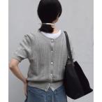ニット セーター 「前後2WAY/ショート丈」2WAYレースニット レディース