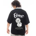 シャツ ELEMENT メンズ DICE SHIRTS SS 半袖シャツ 「2025年春夏モデル」/エレメントバックプリントボーリングシャツ メンズ