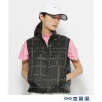 ベスト ジレ 「ファン別売り」「空調服(R)」ロゴチェックベスト レディース