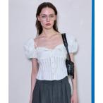 ブラウス シャツ 2way Cotton Puff Sleeve Bustier/2WAYコットンパフスリーブビスチェ「MAISON SPECIAL/