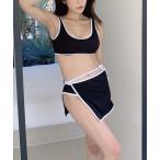  купальный костюм Y2K простой бикини 3 позиций комплект купальный костюм женский 