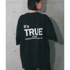 tシャツ 綿100%オーバーサイズロゴT レディース