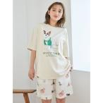 パジャマ ルームウェア 「UNISEX」SUMMER DOG総柄ハーフパンツ レディース