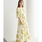 パジャマ ルームウェア 花柄カップイン半袖ワンピース レディース
