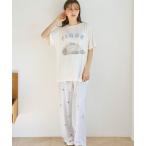 パジャマ ルームウェア 「接触冷感」あざらし柄ロングパンツ レディース