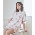 パジャマ ルームウェア 「接触冷感」フルーツ柄Tシャツ レディース