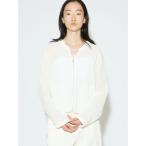 ダウンコート ダウンジャケット MIDIUMISOLID for Ladies リネンライクメッシュブルゾン レディース