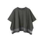 tシャツ mizuiro ind メッシュミックスワイドプルオーバー レディース