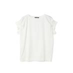 tシャツ mizuiro ind フリルスリーブクルーネックプルオーバー レディース