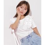 tシャツ ボリュームフリルＴシャツ レディース