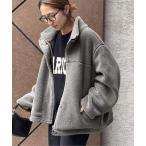 「FRAMeWORK」 ジップアップブルゾン 36 チャコールグレー レディース