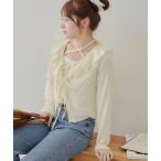 tシャツ フリフリカーディガン＆ホルターキャミSET レディース