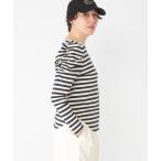 tシャツ 「daily CLIP」肩ボリュームボーダーカットソー レディース