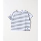 tシャツ ORCIVAL:「手洗い可能」マリンボーダー ボックス ショートスリーブ TEE レディース