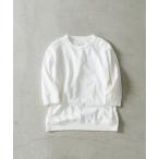 tシャツ C/NyキルトJQ7分袖クルーネックプルオーバー メンズ