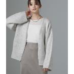 ショッピングmarc 「TRICOTS JEAN MARC」 ニットカーディガン FREE ライトグレー レディース