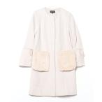 [QUEENS COURT] no color пальто 1 белый женский 