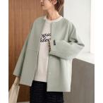 「JOURNAL STANDARD relume」 ノーカラージャケット 36 グリーン レディース