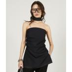 「Pre-Order」アシメドレーピングベアトップ / Asymmetrical Draping Bare Top レディース