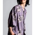 シャツ 3D5 Oversized Botanical Open-Collar Shirt 「ボタニカル柄」ワイドオープンカラーシャツ メンズ レディ