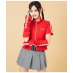 tシャツ レースライン アームウォーマー付 ダブルジップ ット ップス キッズ 子供服 女の子