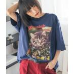 tシャツ 「UNISEX」フラワーキャットTシャツ レディース メンズ