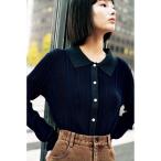 ショッピングBrand ニット セーター ＢＲＡＮＤ　ＮＥＷ　ＭＩＸ　ＳＴＹＬＥ　ランダム編みポロニット レディース