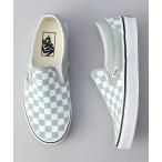 スリッポン 「VANS」CL SLIP ON CT/ヴァンズ クラシックスリッポン(ライトグレー) レディース