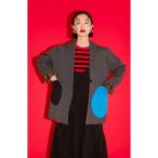 ジャケット テーラードジャケット RANDOM CIRCLE DOCKING KNIT JK レディース