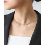  короткое колье тонкий цепь 2WAY короткое колье женский 