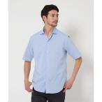 シャツ 「WEB限定 WARDROBE SMART」コットン ワイドカラー スキッパーシャツ メンズ