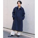 [FREAK'S STORE] пальто с отложным воротником свободный темно-синий женский 