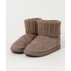 「moz」 ブーツ LL ダークベージュ レディース