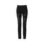「HYSTERIC GLAMOUR」 加工スキニーデニムパンツ MEDIUM ブラック レディース