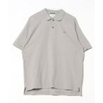 「LACOSTE」 ワンポイント半袖ポロシャツ 5 グレー メンズ