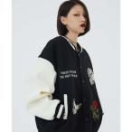 「A‘gem 9」 「blackair」スタジャン X-LARGE ブラック メンズ