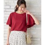 tシャツ 「ハニさら・接触冷感・UVカット」フレアスリーブトップス レディース